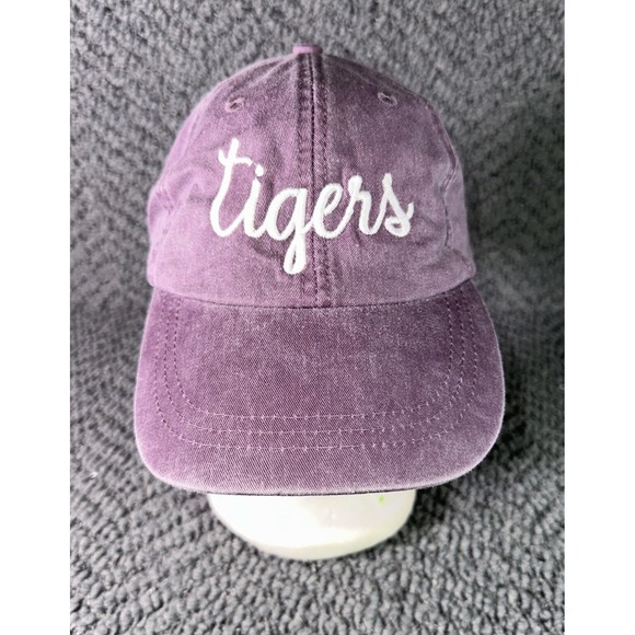 Accessories - LSU Tigers Embroidered Hat Cap Women's Purple NWT Adams Cool Crown Leather Strap